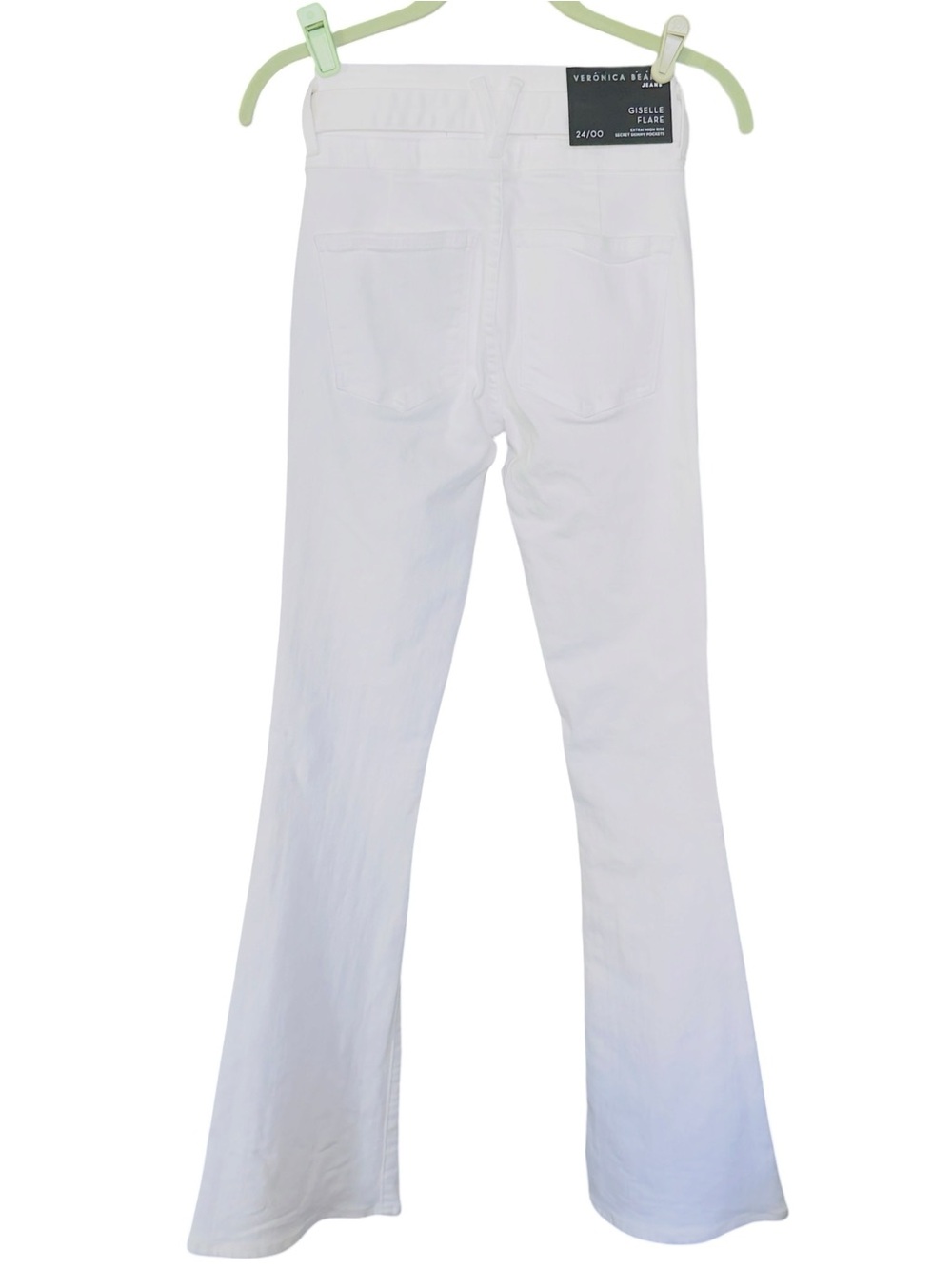 Veronica Beard White Giselle Flare Jeans High Rise Size 26 NWT - Picture 6 of 14
